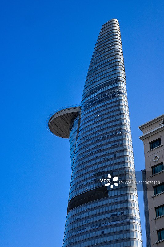 Bitexco金融大厦是西贡金融区一座独特的摩天大楼，设有直升机停机坪和现代设计，位于越南胡志明市。图片素材