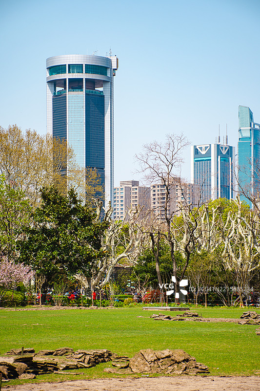 上海的公共公园图片素材