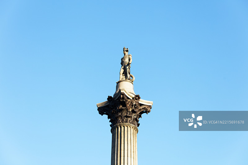 纳尔逊纪念柱 - 伦敦特拉法加广场图片素材
