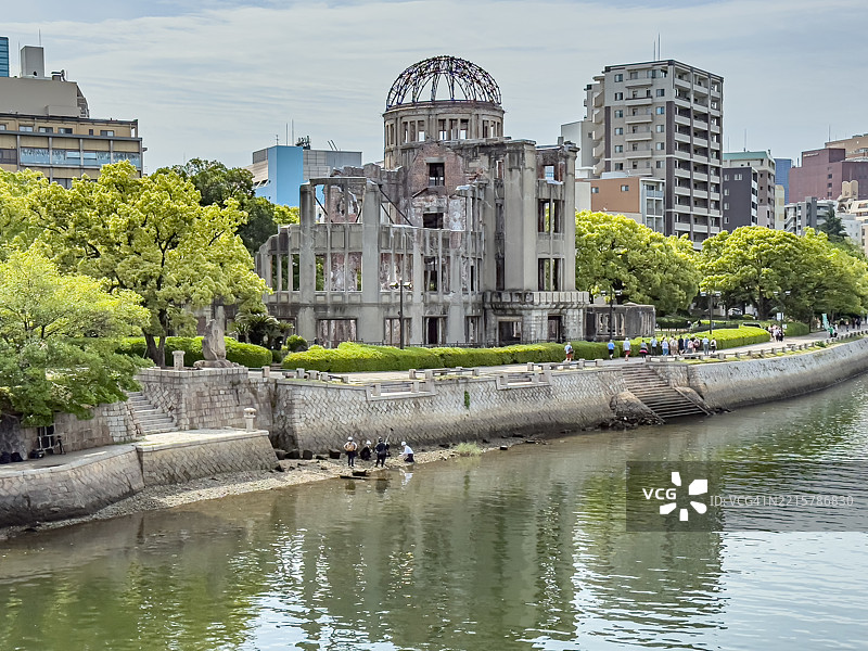 日本广岛市的原爆圆顶馆图片素材