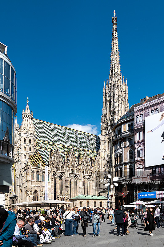 Stephansplatz and St. Stephen's Cathedral图片素材