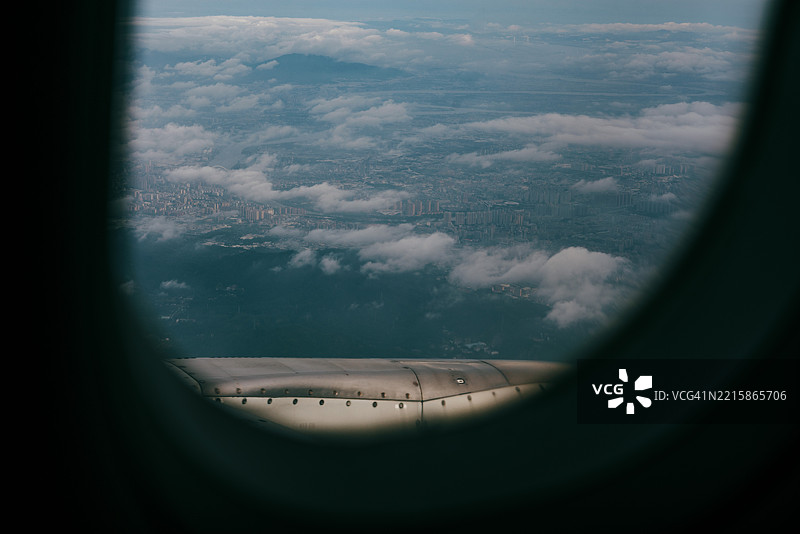航空摄影；从飞机上看到的风景；高空云彩图片素材