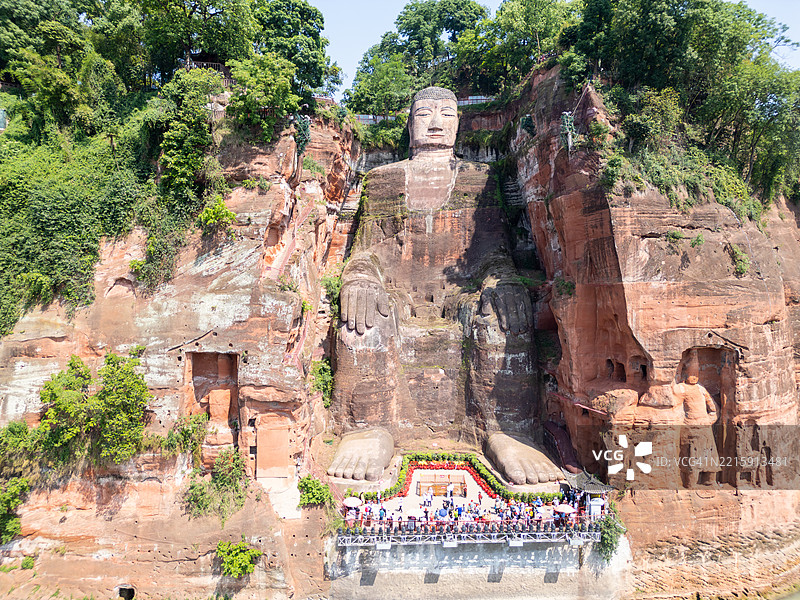 中国乐山大佛图片素材