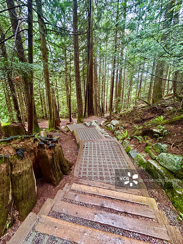香农瀑布徒步旅行图片素材