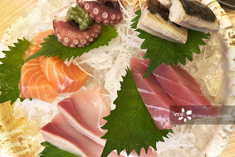 生鱼片日本料理。图片素材