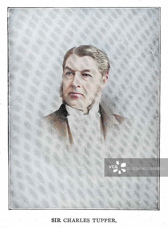 加拿大联邦之父查尔斯·塔珀爵士肖像（1821年7月2日 - 1915年10月30日），曾于1896年5月1日至7月8日担任加拿大第六任总理。图片素材