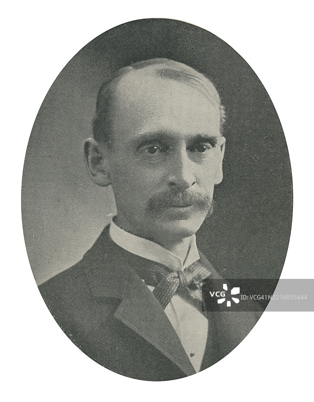 威廉·鲁弗斯·戴（生于1849年4月17日）的肖像，他是一位美国外交官和法官，曾担任美国最高法院的副法官。图片素材