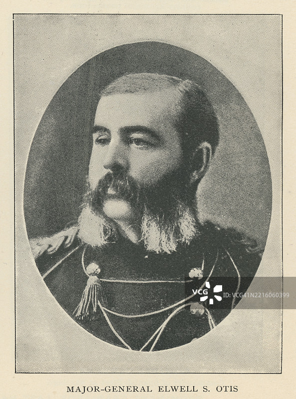 埃尔韦尔·斯蒂芬·奥蒂斯肖像（出生于1838年3月25日），是一位曾在美国内战、印第安战争、西班牙-美国战争后期及菲律宾-美国战争期间服役的美国陆军将军。图片素材