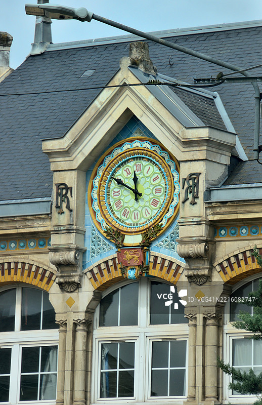 拉瓦尔，杜阿尼·卢梭高中钟表图片素材