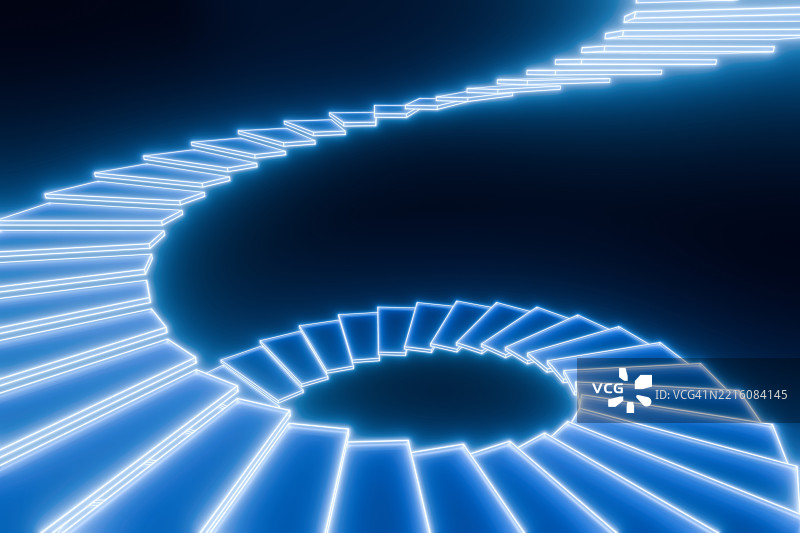 通往未来的阶梯图片素材