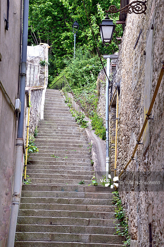 拉瓦尔，通往佩林花园的长楼梯图片素材