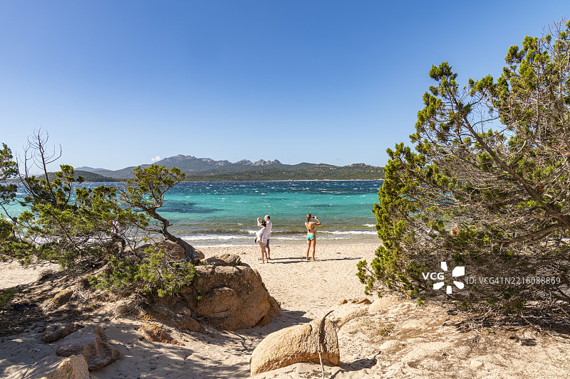 卡普里乔利海滩，撒丁岛图片素材