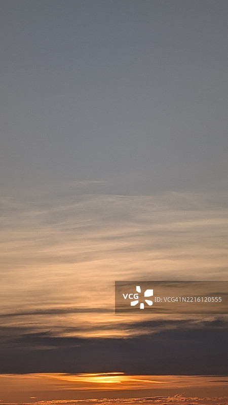 日落时分，阿尔伯塔，加拿大，海洋与天空的美丽景色图片素材