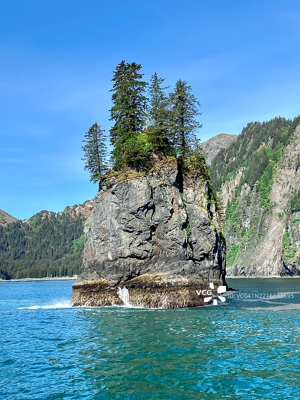 阿拉斯加复活湾的风景秀丽景观图片素材