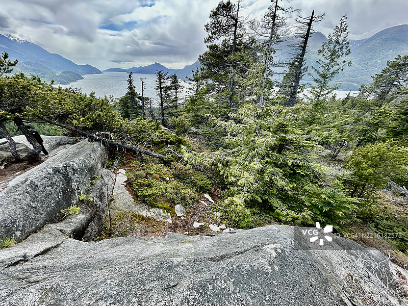 穆林湖，橡树瞭望台，斯阔米什，不列颠哥伦比亚省图片素材