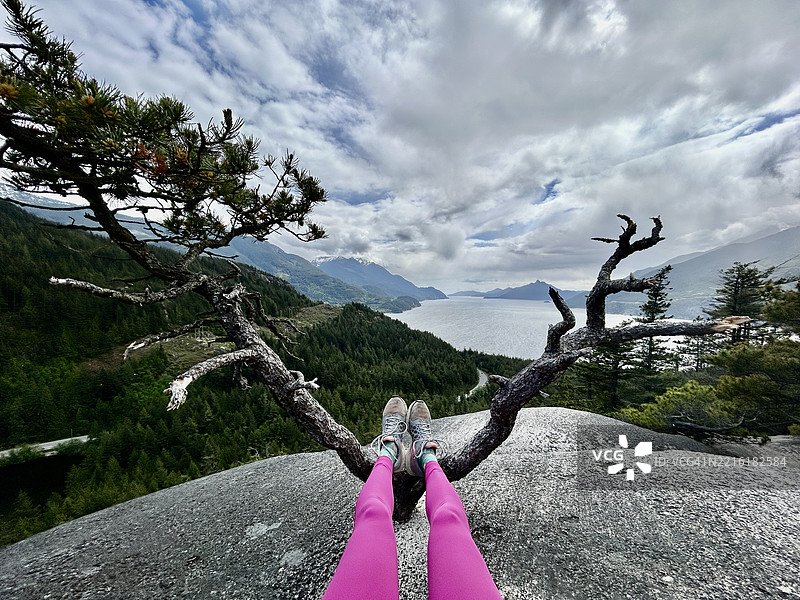 穆林湖，橡树瞭望台，斯阔米什，不列颠哥伦比亚省图片素材