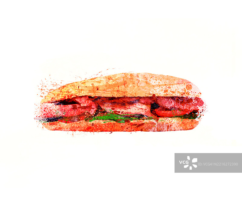 BLT卷的插图图片素材
