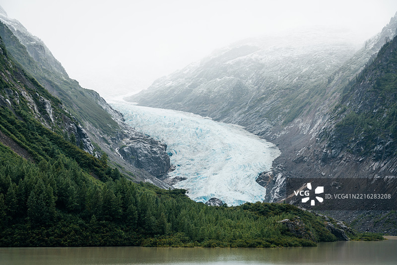 萨尔蒙冰川观景台，加拿大不列颠哥伦比亚省图片素材