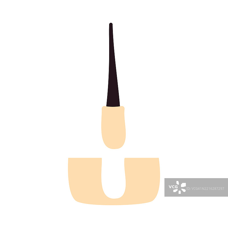 脱发，概念插图图片素材