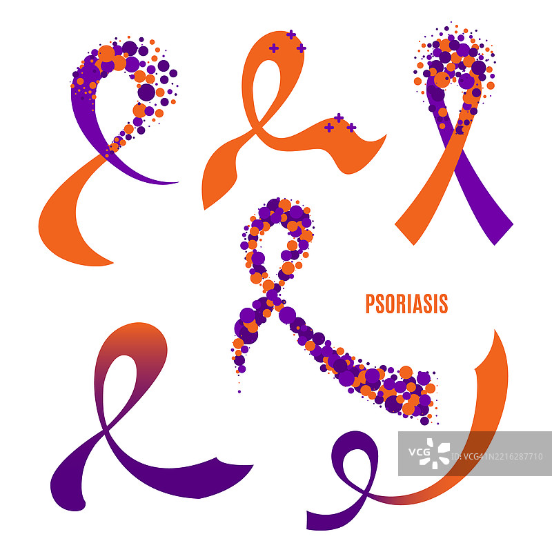 银屑病意识插图图片素材