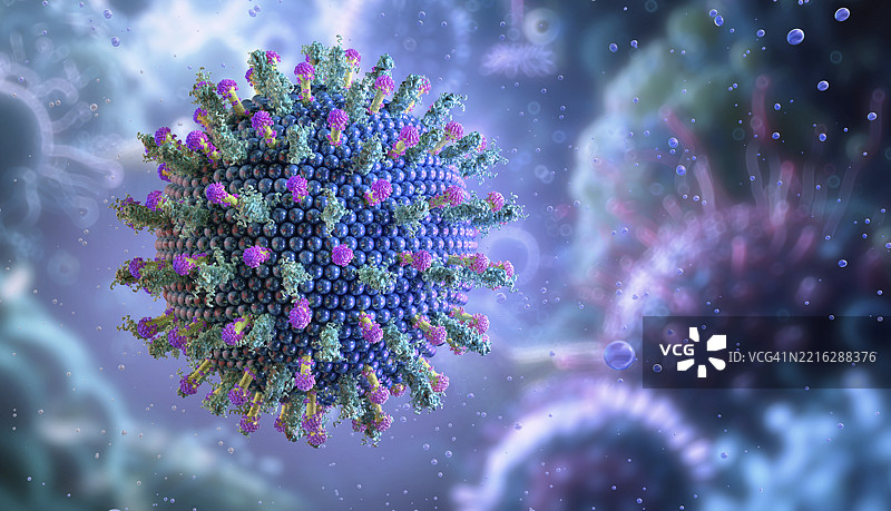 肝炎病毒插图图片素材