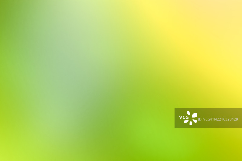 抽象的平滑渐变绿色和黄色纹理背景。美丽的光线图案，插图。设计元素。留白，文本位置。空白的春季、夏季横幅。图片素材