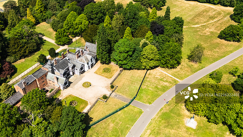 威辛肖霍尔和奥利弗·克伦威尔雕像图片素材