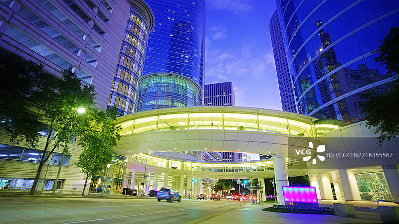 休斯顿。金融区。图片素材