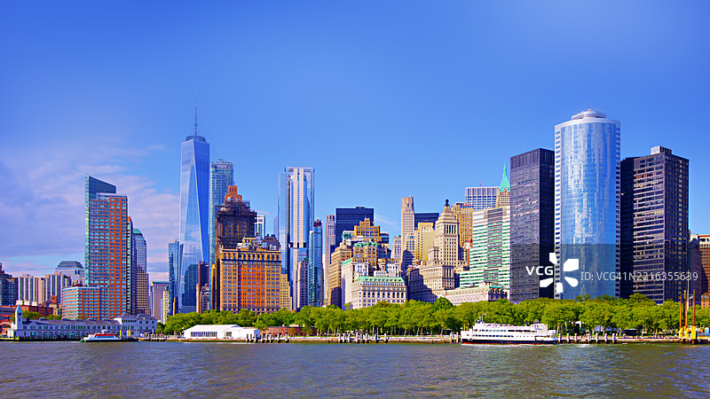 纽约。市中心。金融区。图片素材