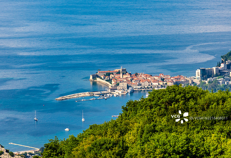 黑山沿海的布德瓦老城图片素材