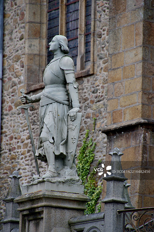 梅耶讷，圣女贞德雕像图片素材
