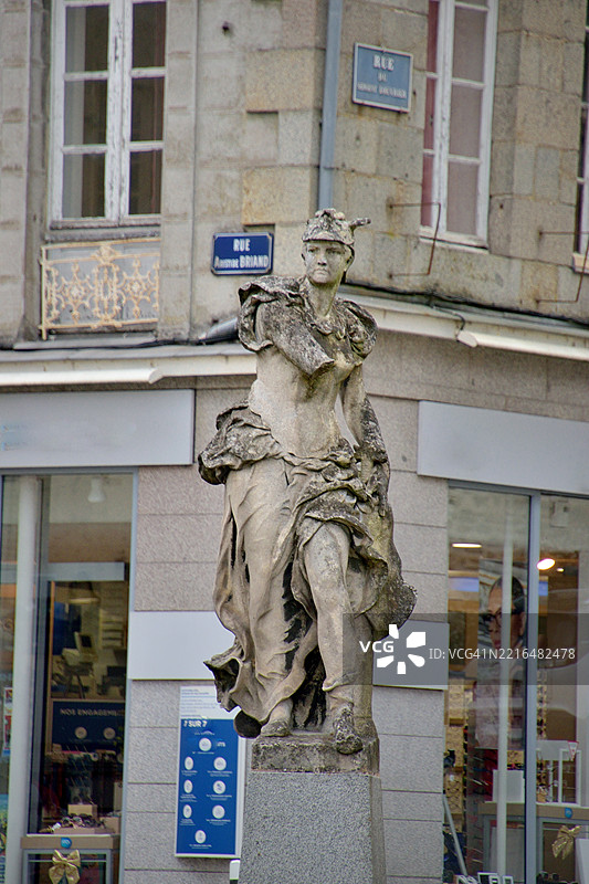 梅耶讷，罗马神祇墨丘利的雕像图片素材