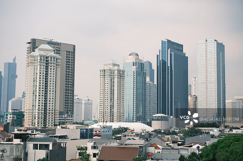 雅加达，印度尼西亚的城市天际线图片素材