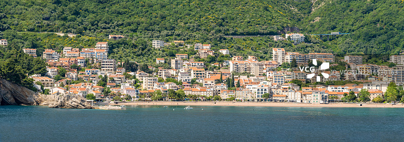 黑山的佩特罗瓦茨海景图片素材