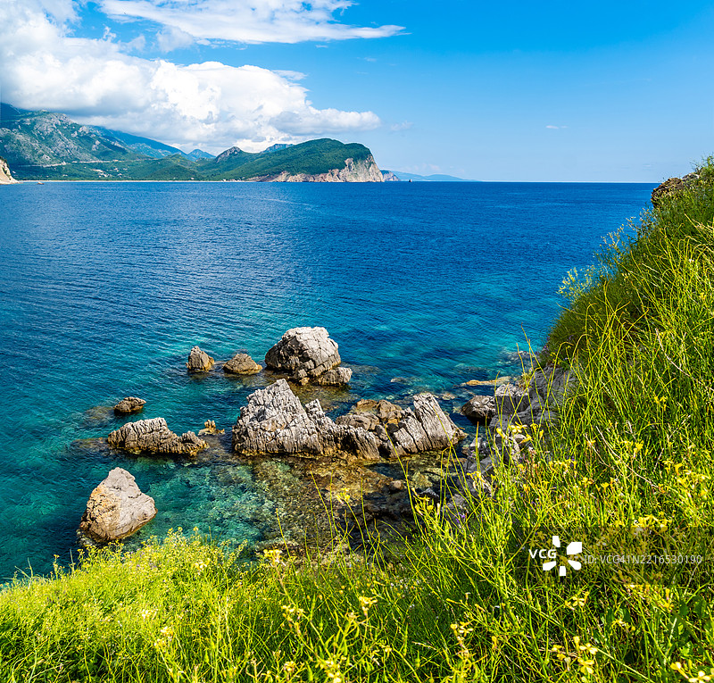 黑山佩特罗瓦茨的海岸线图片素材
