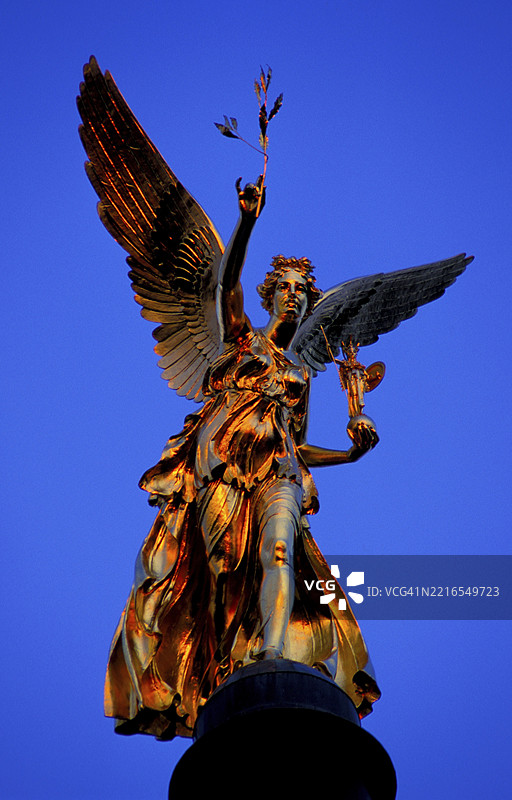 慕尼黑巴伐利亚州王子公爵街的和平天使图片素材