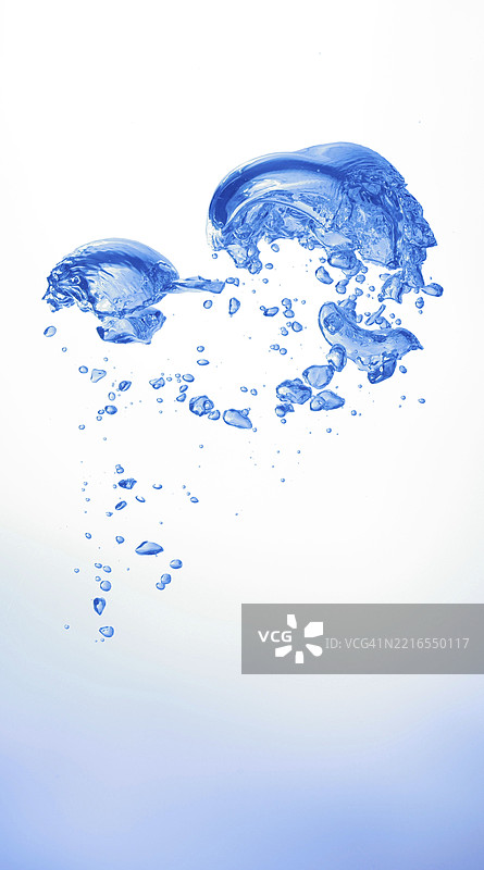 水族箱中水下气泡的特写图片素材