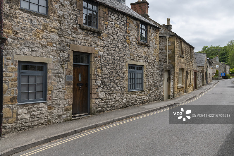 巴克韦尔，德比郡，英格兰的巴茨路图片素材