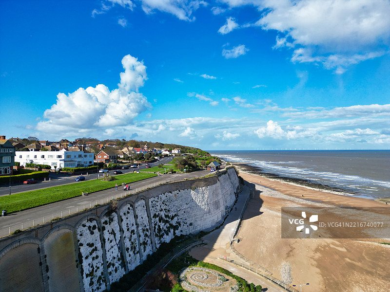 英国拉姆斯盖特海滩和海洋的旅游景点图片素材