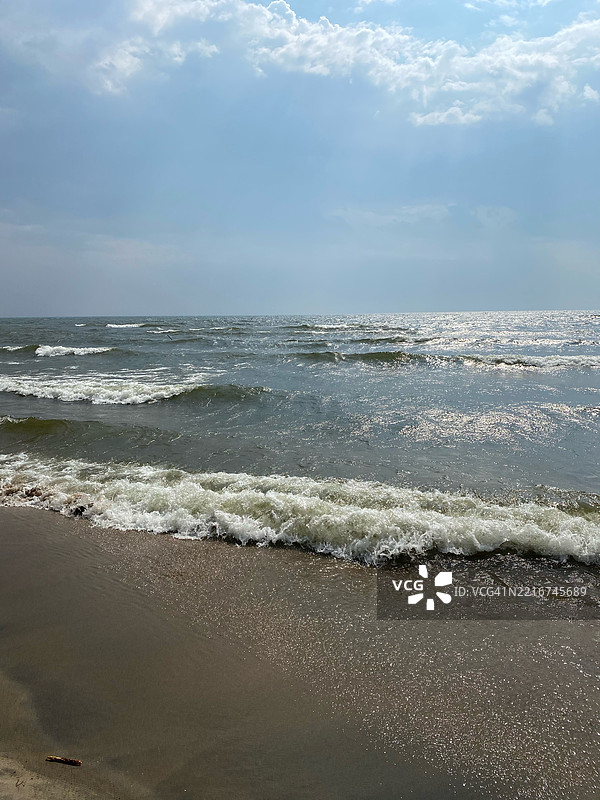 美国密歇根州霍兰市索加图克沙丘州立公园拍摄的密歇根湖照片图片素材