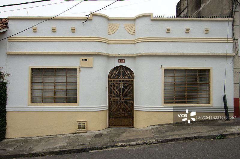 房子，圣安东尼奥社区，卡利，瓦耶尔德尔考卡，哥伦比亚图片素材