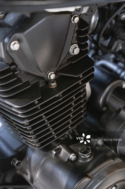 摩托车发动机散热鳍片图片素材