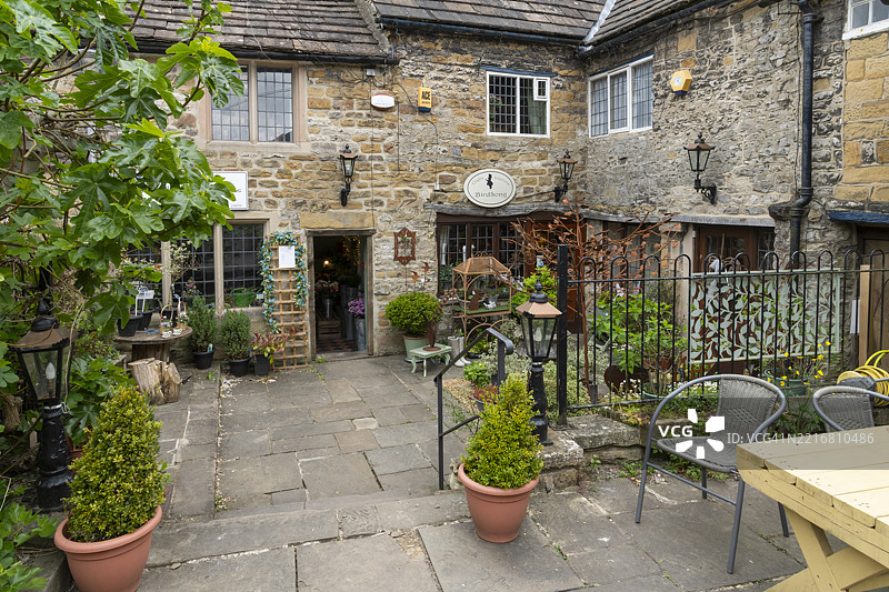 贝克威尔镇的国王法院商店图片素材