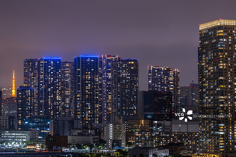 东京夜景图片素材