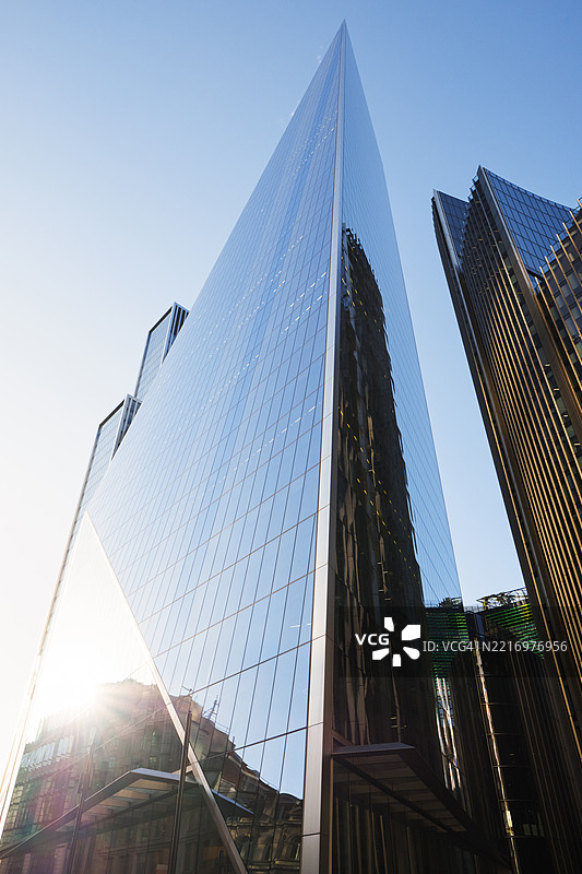 伦敦金融区的建筑图片素材