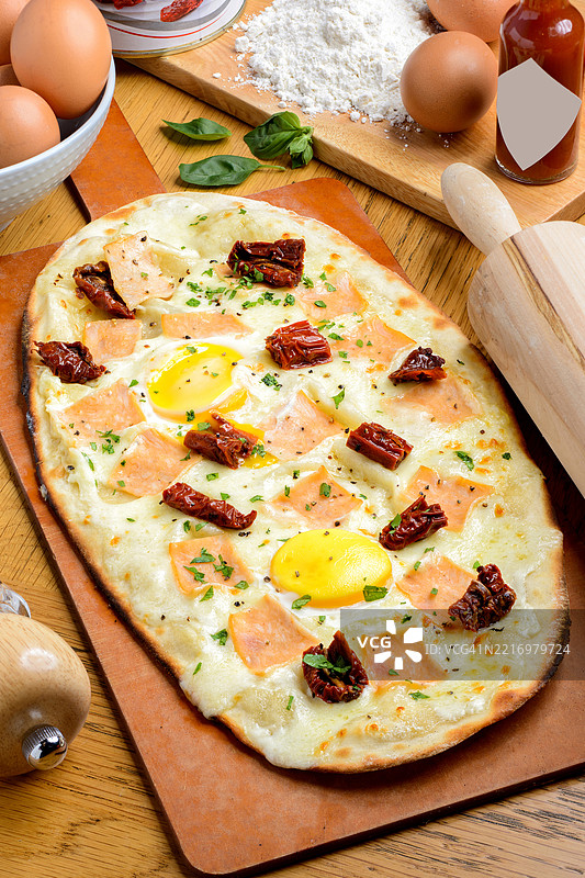 卡邦尼披萨图片素材