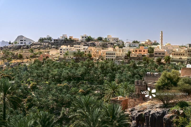 米斯法村的景观图片素材