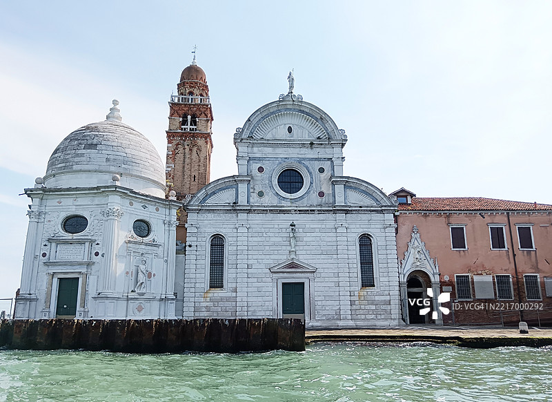 威尼斯岛上的圣米歇尔教堂图片素材
