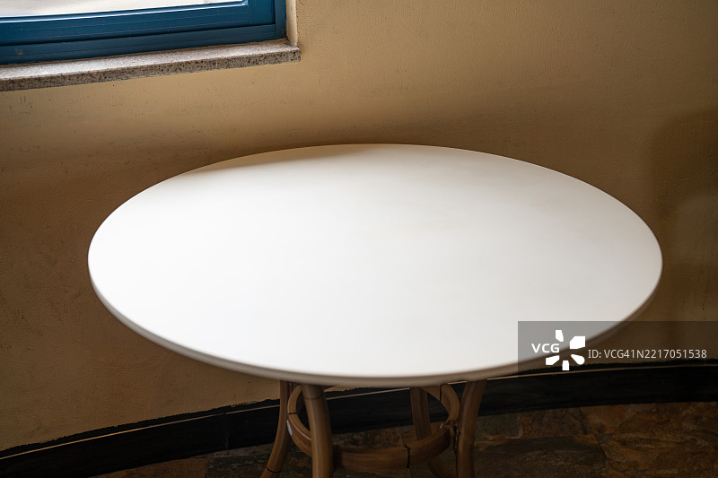 空桌子的特写镜头图片素材