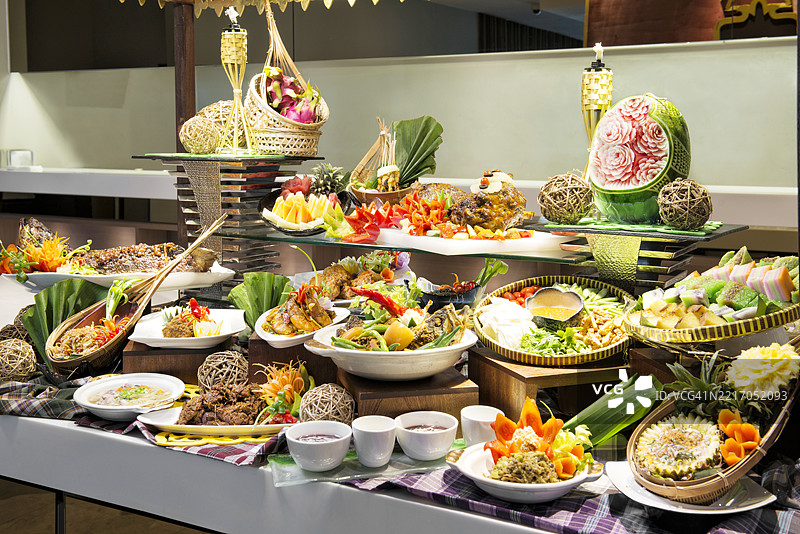 拉马丹自助餐展示图片素材